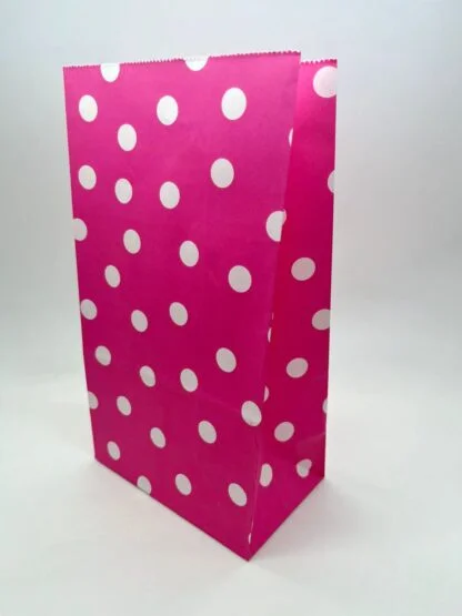 10pcs Polka Dot Paper Bag (Pink)