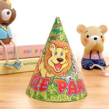 Jungle Party / Animal Theme Party Hat (Pack of 12)