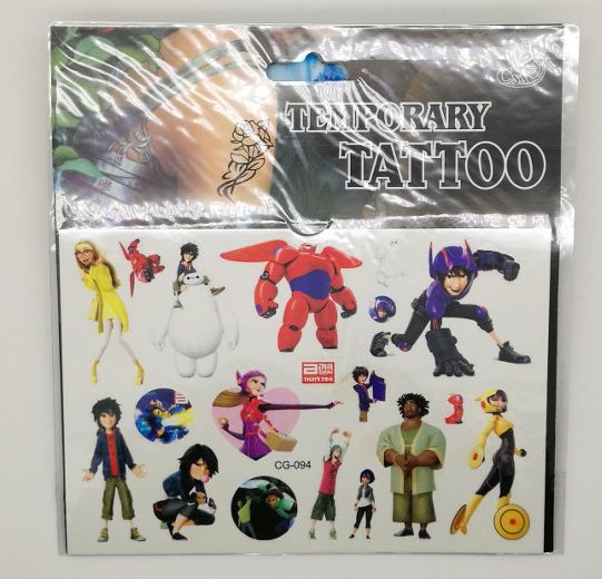 Big Hero 6 Temporary Tattoo Sticker  Design A  Partymy  Malaysia Online  Party Pack Shop