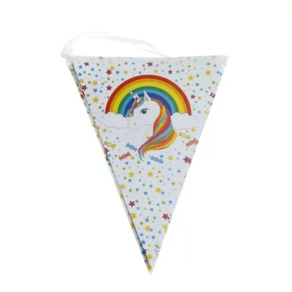 Unicorn (White) Party Flag