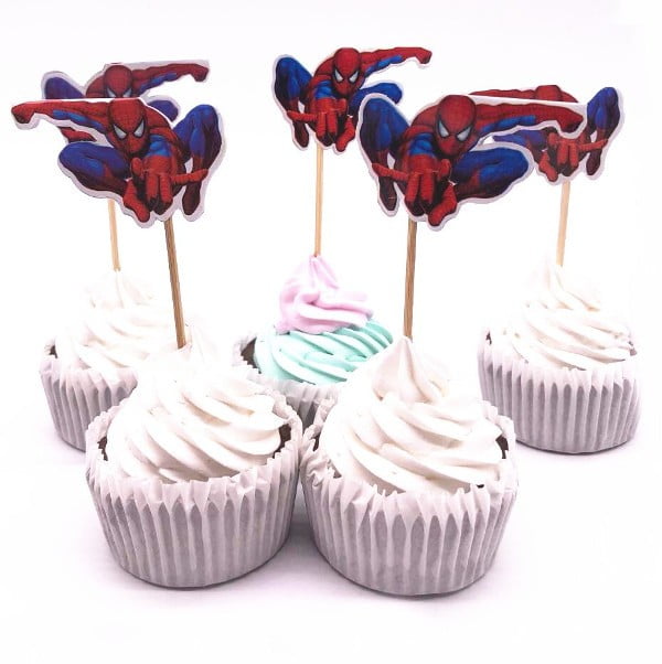 Spiderman Cupcake Topper (Pack of 10) - Party.my - Malaysia Online