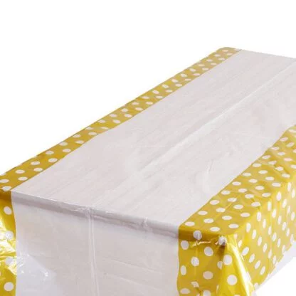Brown Polka Dot Tablecloth