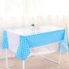 Blue Polka Dot Tablecloth