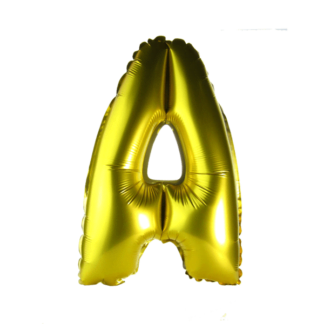 Gold Alphabet Foil Balloons