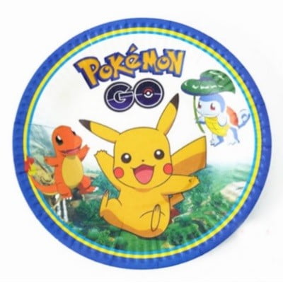 Pokemon Paper Plates (10pcs)  - Malaysia Online Party Pack Shop