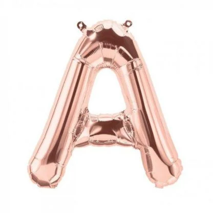 16 inch Rose Gold Alphabet Balloon (A)
