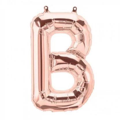 16 inch Rose Gold Alphabet Balloon (B)