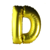 16 inch Gold Alphabet Balloon (D)