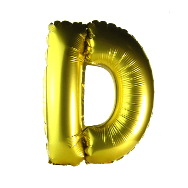 16 inch Gold Alphabet Balloon (D) - Party.my - Malaysia Online Party ...