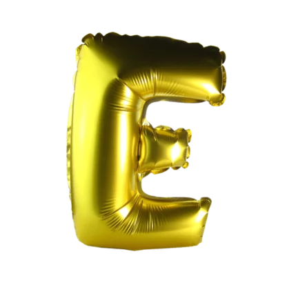 16 inch Gold Alphabet Balloon (E)