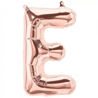 16 inch Rose Gold Alphabet Balloon (E)