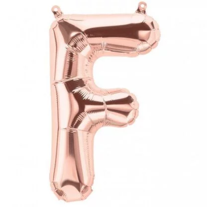 16 inch Rose Gold Alphabet Balloon (F)