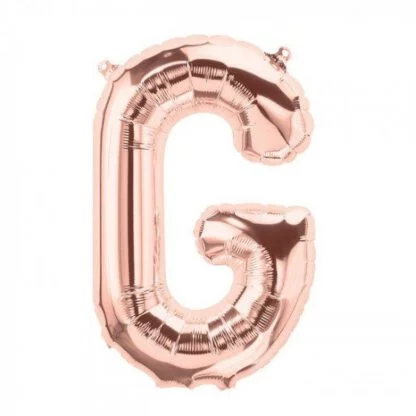 16 inch Rose Gold Alphabet Balloon (G)