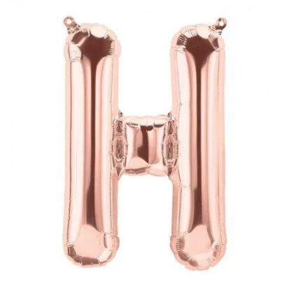 16 inch Rose Gold Alphabet Balloon (H)