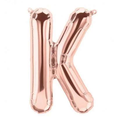 16 inch Rose Gold Alphabet Balloon (K)