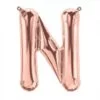 16 inch Rose Gold Alphabet Balloon (N)