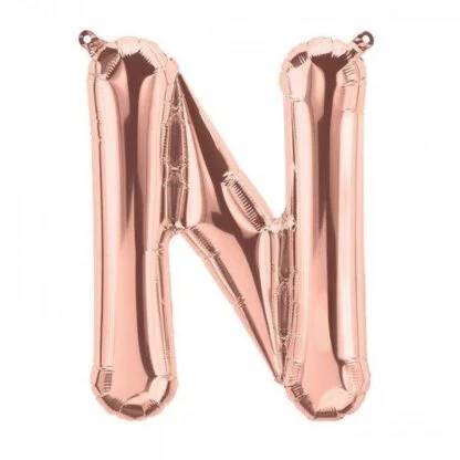 16 inch Rose Gold Alphabet Balloon (N)