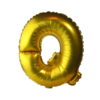 16 inch Gold Alphabet Balloon (Q)