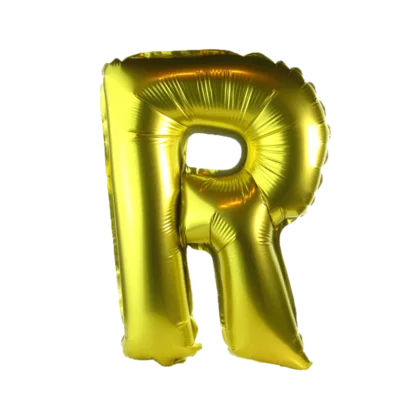 16 inch Gold Alphabet Balloon (R)