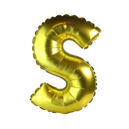 16 inch Gold Alphabet Balloon (S)