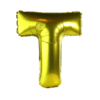 16 inch Gold Alphabet Balloon (T)