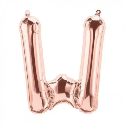 16 inch Rose Gold Alphabet Balloon (W)