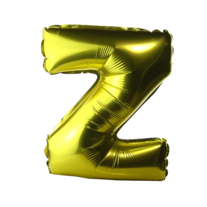 16 inch Gold Alphabet Balloon (Z)