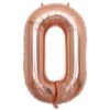 16 inch Rose Gold Number Balloon (0)