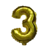16 inch Gold Number Balloon (3)
