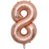 16 inch Rose Gold Number Balloon (8)