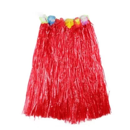 60cm Hawaiian Hula Skirt - Red