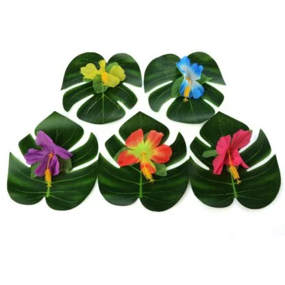 Hawaiian Decorative Leaves & Flowers - Image 3