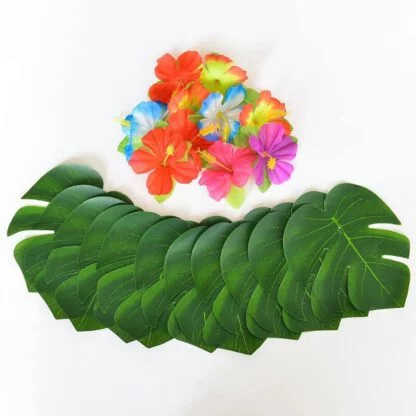 Hawaiian Decorative Leaves & Flowers - Image 4