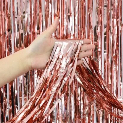 Foil Curtain - Rose Gold