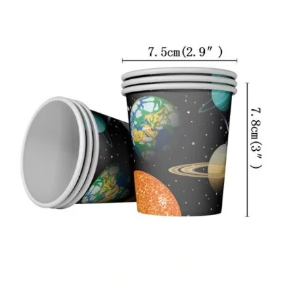 Space Planet Paper Cups (20pcs)