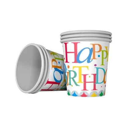 Happy Birthday Paper Cups (20pcs)