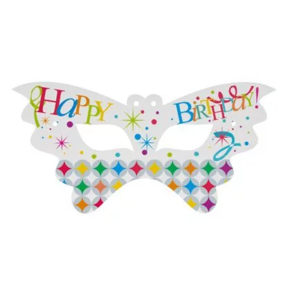 Happy Birthday Paper Eye Mask (Pack of 6)