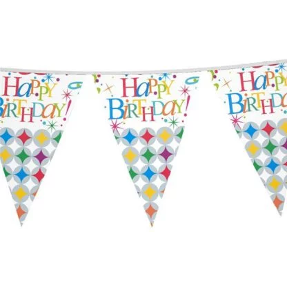 Happy Birthday Party Flag