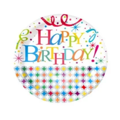 Happy Birthday Paper Plates (20pcs)