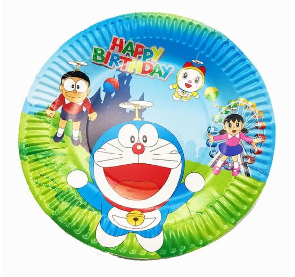 Doraemon Paper Plates (20pcs)  - Malaysia Online Party Pack Shop