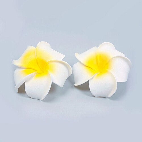 Plumeria Flower Hair Clip - White  - Malaysia Online Party Pack  Shop