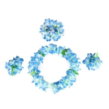 Hawaiian Garland 4pcs set (Blue)