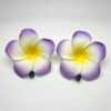 2pcs Plumeria Flower Hair Clip - Purple