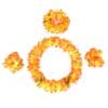 Hawaiian Garland 4pcs set (Tropical Red)