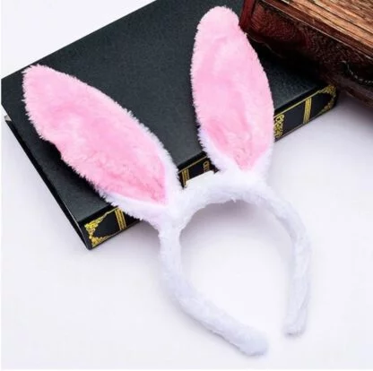 LED Bunny Ears Hair Band (Furry) - Image 5