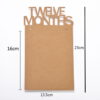 12 months Photo Frame Banner (Brown) - Image 2