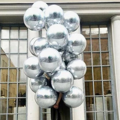 4D Foil Balloon (Silver) - Image 3