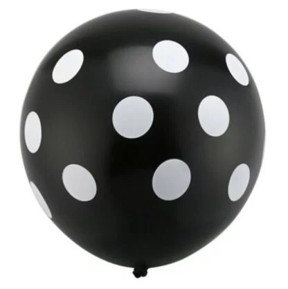 20pcs Polka Dot Latex Balloon (Black)