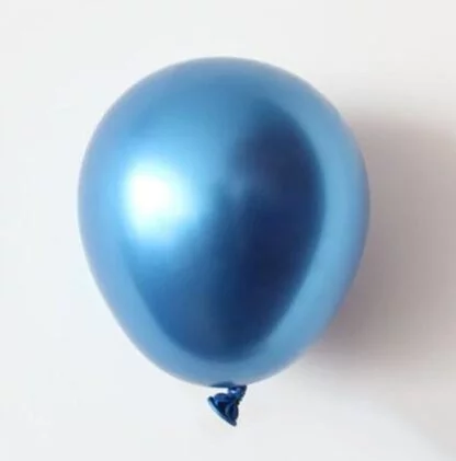 20pcs Chrome Latex Balloon (Blue)