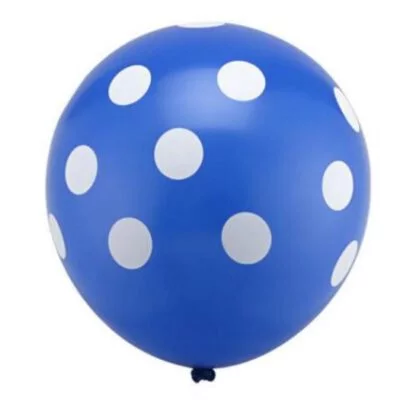 20pcs Polka Dot Latex Balloon (Dark Blue)